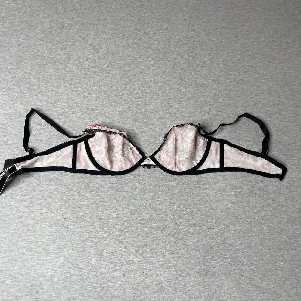 Victoria’s Secret Very Sexy Low Cut Embroidered Unlined Demi Bra - Picture 9 of 12